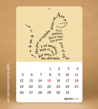 TIME SAPIENS Calendario 2019