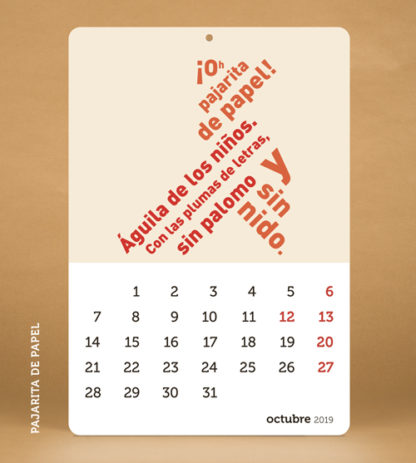 TIME SAPIENS Calendario 2019
